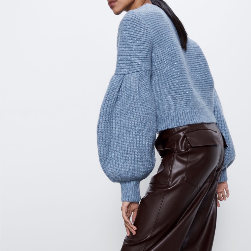 ⚡️MOVING SALE ⚡️Zara wool blend balloon sleeve sweater ⚡️MOVING SALE ⚡️ - Picture 6 of 10